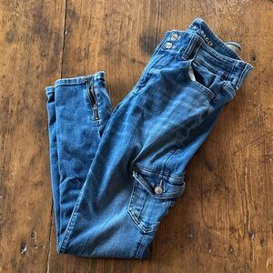 American Eagle Outfitters Blue Women's Skinny Cargo Jeans